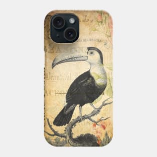 The Toucan - Vintage French Postcard Phone Case