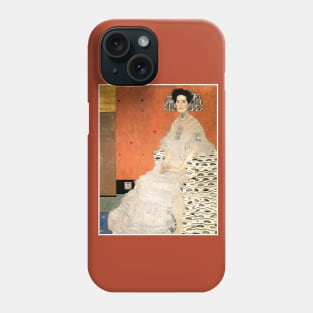 Gustav Klimt Vintage 1906 Portrait of Fritza Riedler Print Phone Case