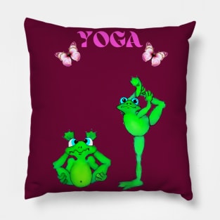 YOGA FROGS Pillow