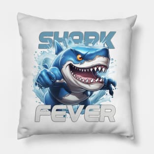 Shark Fever Splash Tee Pillow