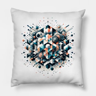 Microscopic Frontier: Nanotech World Pillow
