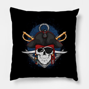 Captain Pirate Skull Pillow