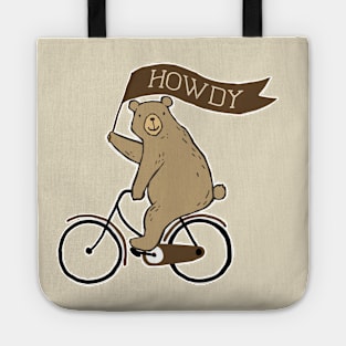 Your Friendly Neighborhood Bicycling Bear Tote