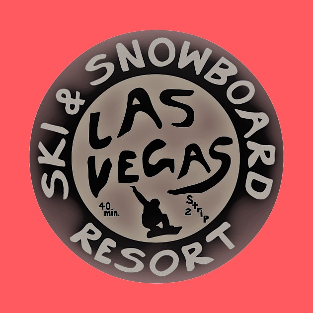Las Vegas Ski & Snowboard Resort Logo in Orangish Tint by Las Vegas Ski & Snowboard Resort Store