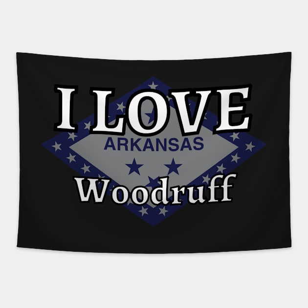 I LOVE Woodruff | Arkensas County Tapestry by euror-design