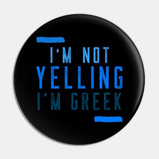 I'm Greek Pin