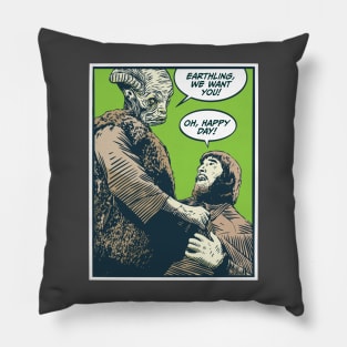 Earthling Wanted Pillow