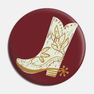 Cowboy Boot Doodle Pin