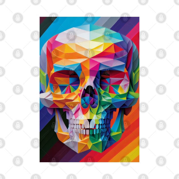 Rainbow Skull 2 by Newtaste-Store