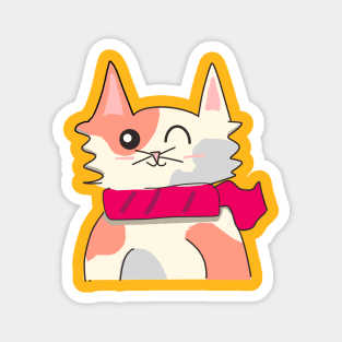 Cats With Scarves #3 - WINK Magnet