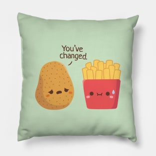 Cute Potato And French Fries Funny Pillow