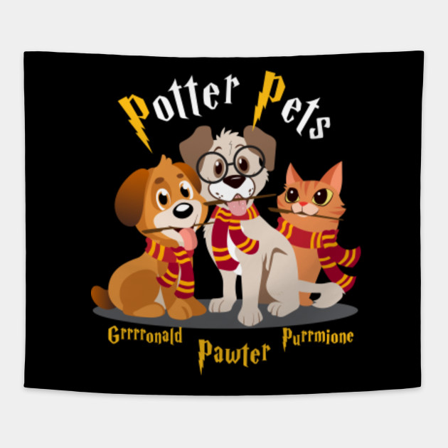 Potter Pups Pets Harry Pawter Cute Puppers Tshirt Dogs Cats