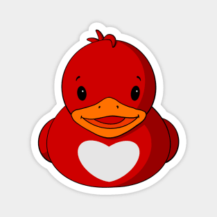 Valentine Rubber Duck Magnet