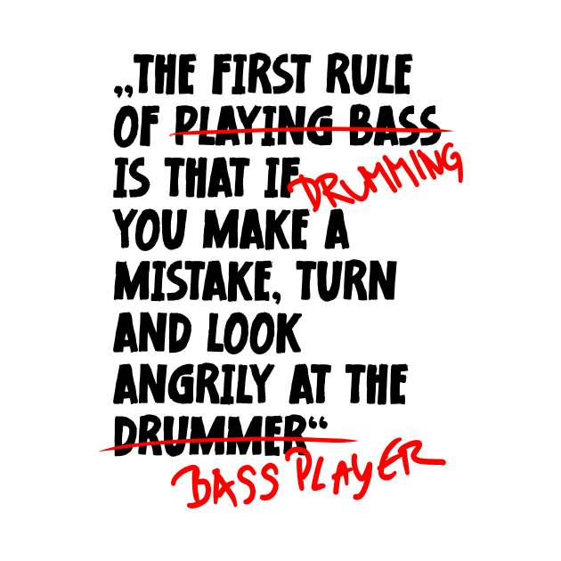 The First Rule Of Drumming by jodotodesign