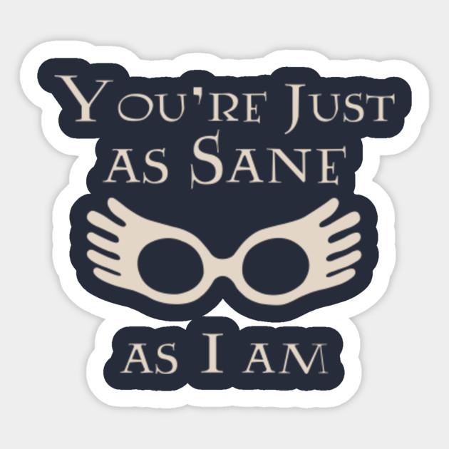 luna lovegood harry potter sticker teepublic