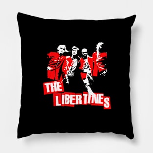 The Libertines Red And White Pillow