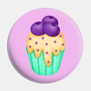 Cute blueberries cupcake 🫐. Pin