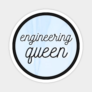 engineering queen blue Magnet