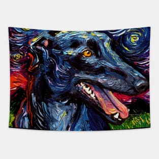 Greyhound Night Tapestry