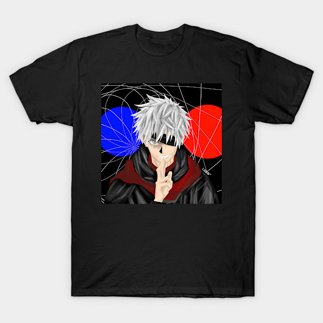 gojo unlimited void in sensei teaching curse - Anime - T-Shirt | TeePublic