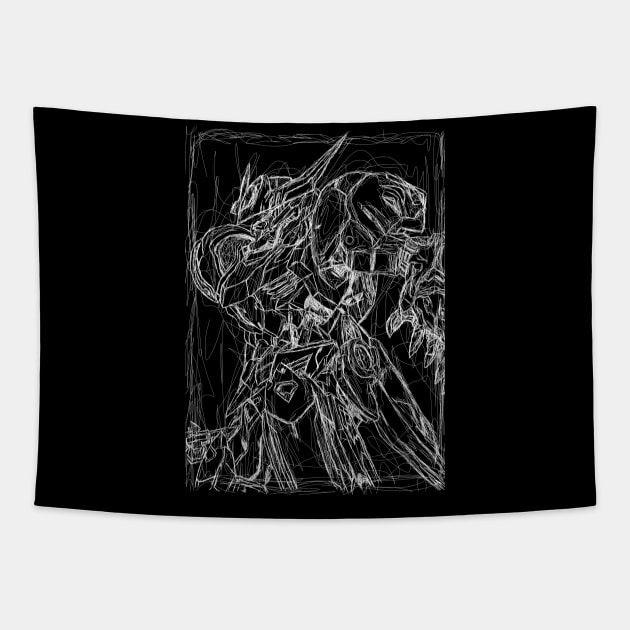 Gundam barbatos lupus rex Tapestry by Amartwork