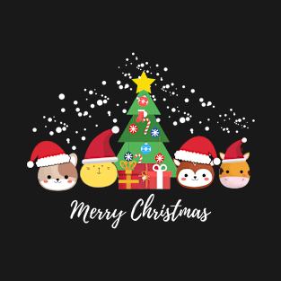 Merry Christmas Face Mask, Christmas Face Mask For Kids. T-Shirt