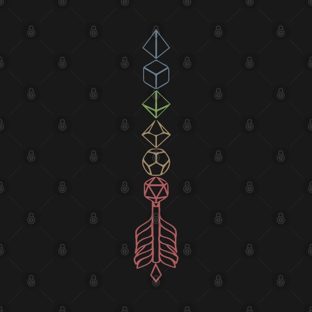 Rainbow Dice Arrow by MimicGaming