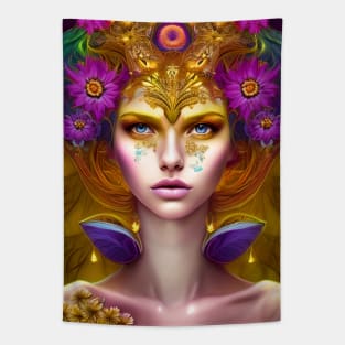 Queen Of Flowers Tapestry
