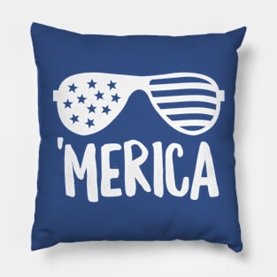 Merica Shades (White) Pillow