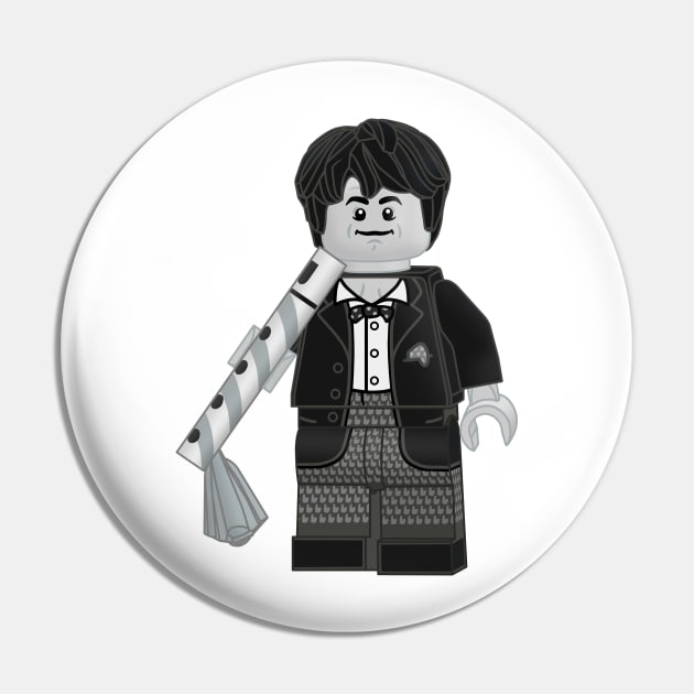 Lego Second Doctor Pin by ovofigures