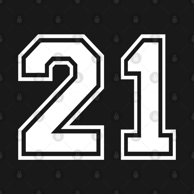 Number 21 Twenty One by AllWellia