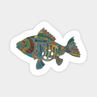 The ColorFish: Gears and Gills Magnet