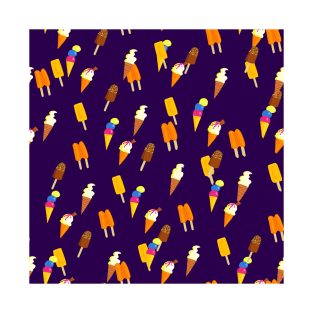 Ice Cream Pattern T-Shirt