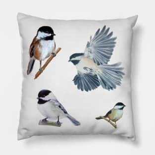 Painted Chickadee Set Pillow