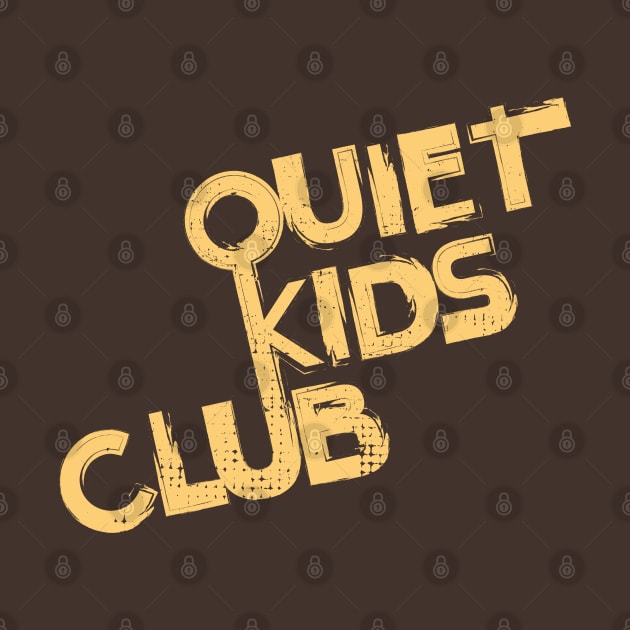 Introverted Quiet Kids Club Typography by Commykaze