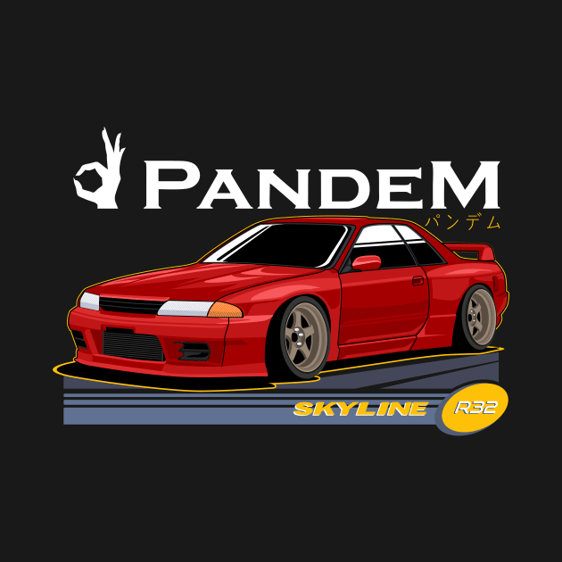 Skyline GTR R32 Pandem by masjestudio