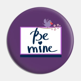 Be mine - Purple LOVE Bird Pin