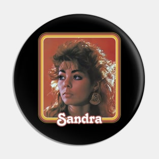 Sandra Cretu ///  Retro Italo Fan Art Design Pin