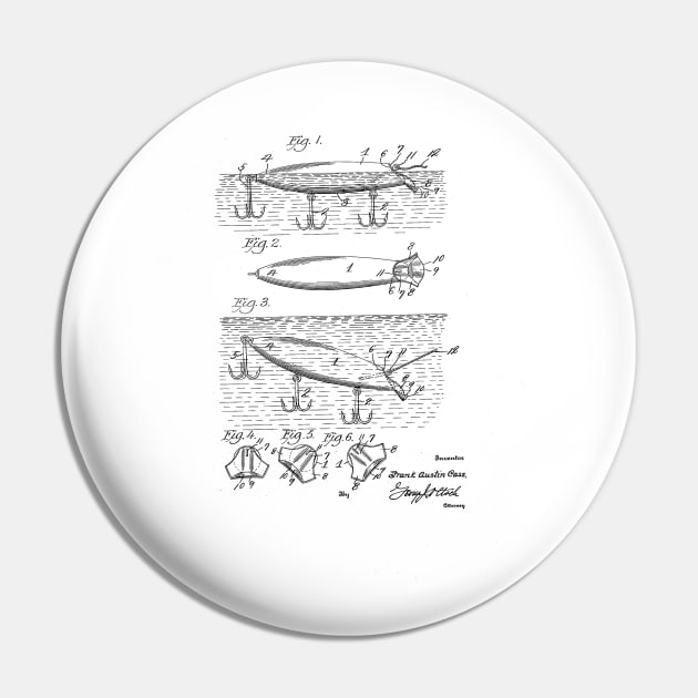 FISHING LURE VINTAGE PATENT DRAWING Pin by TheYoungDesigns