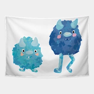 Ice monster buddies Tapestry