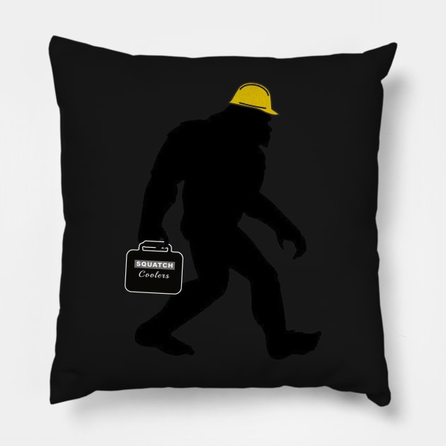 Hard Hat Sasquatch Pillow by  The best hard hat stickers 