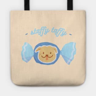 Staffy Taffy Staffordshire Bull Terrier Cute Pun Tote