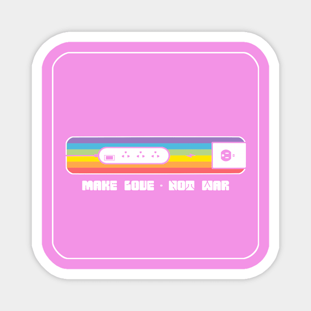 Make love not war | lgbt 02 Magnet by Tee Architect