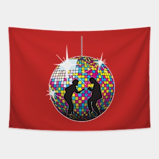 Disco Ball Dancers Tapestry