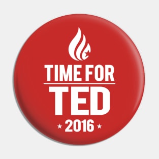 Time for Ted 2016 T-Shirt Pin