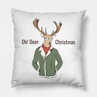 Oh Deer! Christmas Pillow