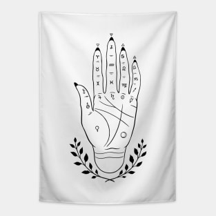 Palmistry hand Tapestry