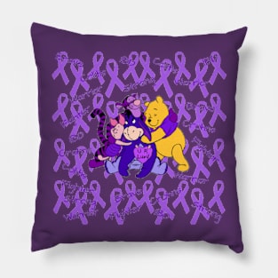 Bear and Friends IBD Awareness Pillow