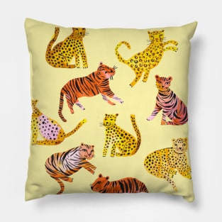 Tigers and Leopards - Africa Savannah Pillow