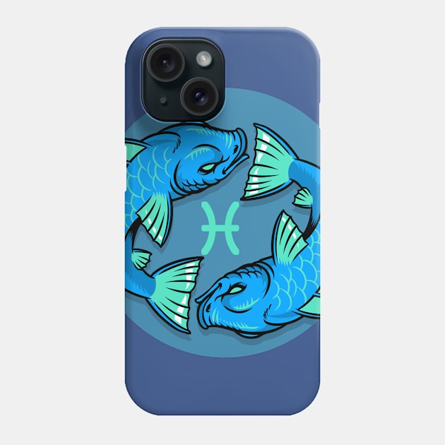 Pisces Sign Phone Case by GoEast